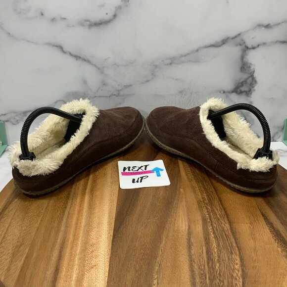 Columbia Men's Brown Shearling Warm Winter House Slip On Slippers size 7 - Picture 5 of 9